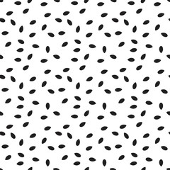 Vector seamless pattern. Modern stylish texture. Monochrome geometric pattern. Spilled corn.