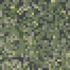 Military camouflage seamless pattern. Abstract chaotic geometric pattern
