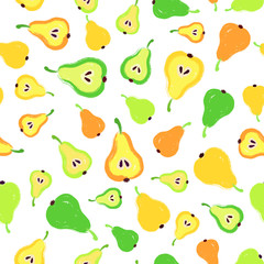Pear Background Painted Pattern