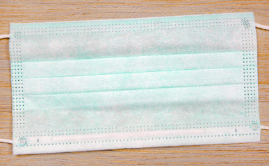 Medical mask on the table
