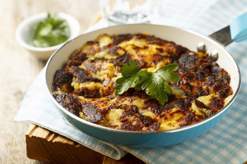 Potato pancakes or rosti