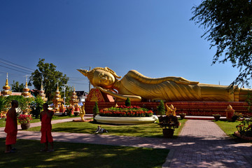 Laos Buddhism Temple Monks