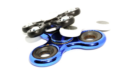 fidget spinner on isolated background