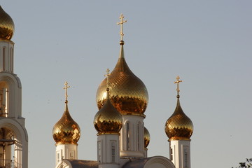Fototapeta na wymiar Cupolas of Russia