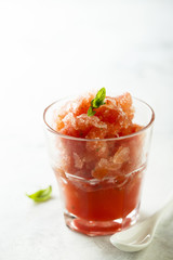 Watermelon ice dessert