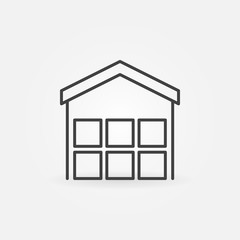 Warehouse outline icon