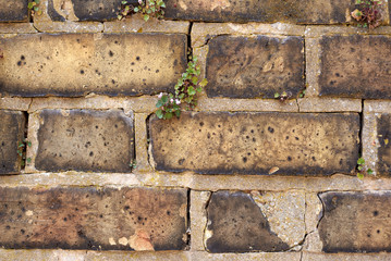 Brick wall background texture, good for graffiti