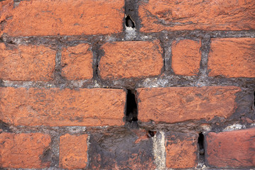 Brick wall background texture, good for graffiti