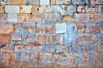 Part of a stone wall . Background or texture