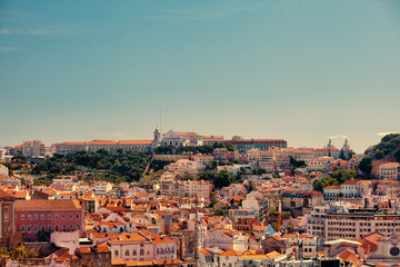 Fototapeta premium Beautiful view of Lisbon old city, Portugal