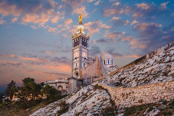 Notre Dame de la Garde, Marseille, France.