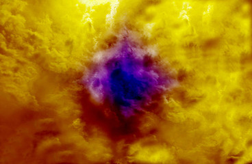Double color Burst, blue and yellow colorful abstract background.