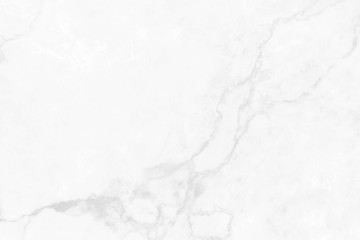 Naklejka premium Biała marmurowa tekstura, szczegółowa struktura marmuru w naturalnym wzorze na tło i prace artystyczne. Kamień tekstura tło.