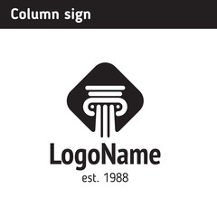 simple logo monument