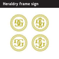 Heraldic frame for your logo