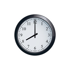 Wall clock set at 8 o'clock