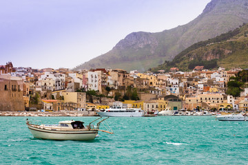 Fototapeta na wymiar Fishing village in Sicily, Italy