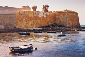 Fototapeta na wymiar Beautiful landscape of Catellamare, Italy. Sicilian seascape. Wallpaper photo