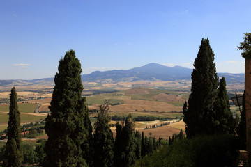 Fototapeta na wymiar Italia,Toscana,Val d'Orcia e Monte Amiata.