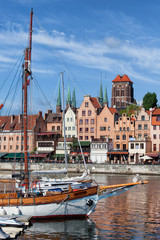 City Of Gdansk River View, Old Town Skyline, Poland