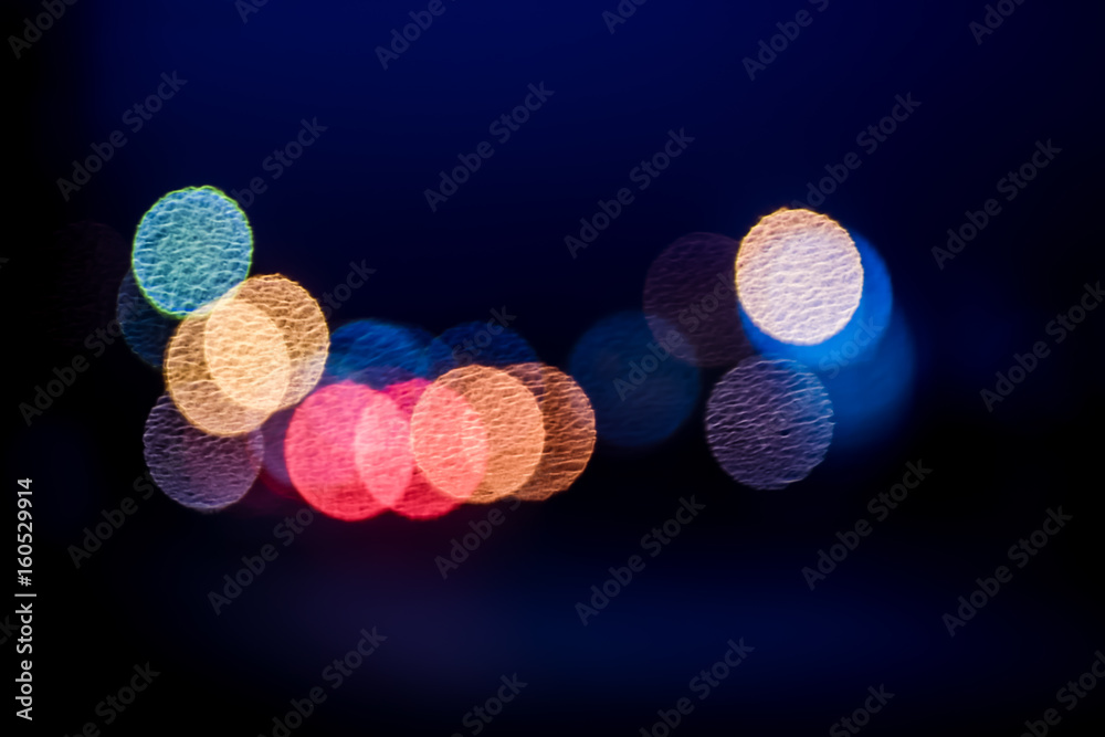 Poster Abstract blur background with circle bokeh light