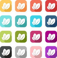Fototapeta premium icône bio ou écologique