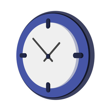 Wall Clock Isometric Icon