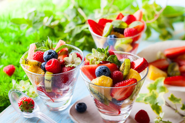 Fruit and berry salad