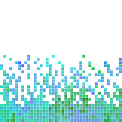 abstract vector square pixel mosaic background