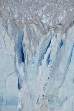 crevasses at Perito Moreno glacier, Patagonia, Argentina, South America