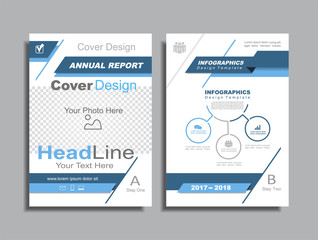 Design brochure layout with place for your data. Vector illustration.