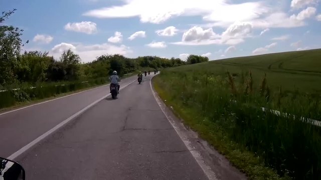 Biker on motorcycle 