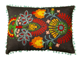 Colorful decorative pillow.