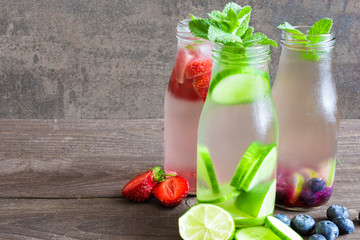 Detox fruit infused flavored water