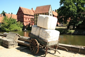 wooden houses at den gamble by,  historical centre of Aarhus © laudibi
