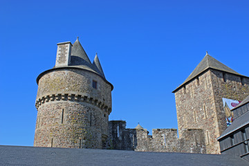 Fototapeta na wymiar Fougeres Castle, France