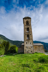 Church of .Sant Miquel Engolasters in Andorra.