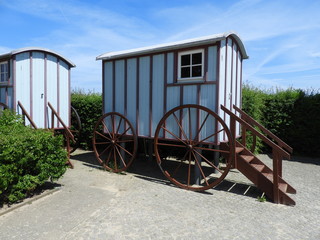 Fototapeta premium Strandwagen auf Usedom