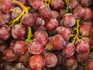 HDR Photo image of a bunch of red grapes