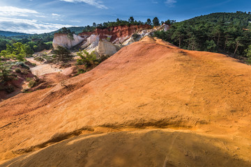 Colorful cliffs in Red Colorado,Provence,France