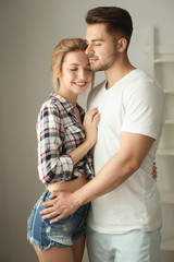 Fototapeta premium Happy young couple at home