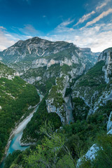 Fototapeta na wymiar Europe most beautiful gorge Verdon in France
