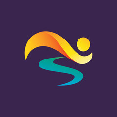 Obraz premium Running People Logo