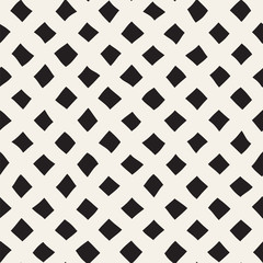 Seamless pattern with hand drawn waves. Abstract background with wavy brush strokes. Black and white freehand lines texture.