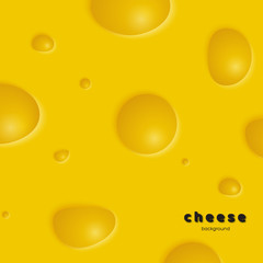 Cheese background with holes. Vector illustration. EPS 10.
