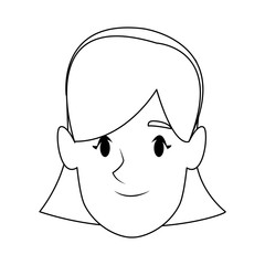 avatar girl woman profile female image vector illustration