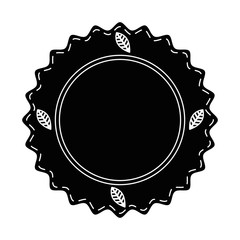 Ecology stamp emblem icon vector illustration graphic design