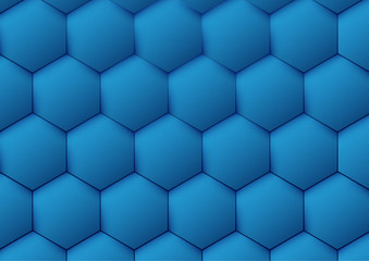 Fototapeta premium Streszczenie tło sześciokąt niebieski wzór. Ilustracji wektorowych
