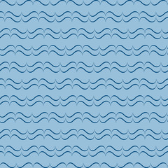 Obraz premium Wavy seamless pattern