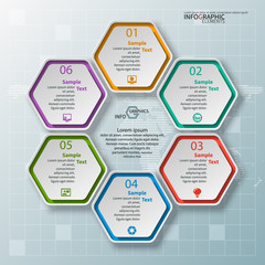 Abstract 3D Paper Infographics